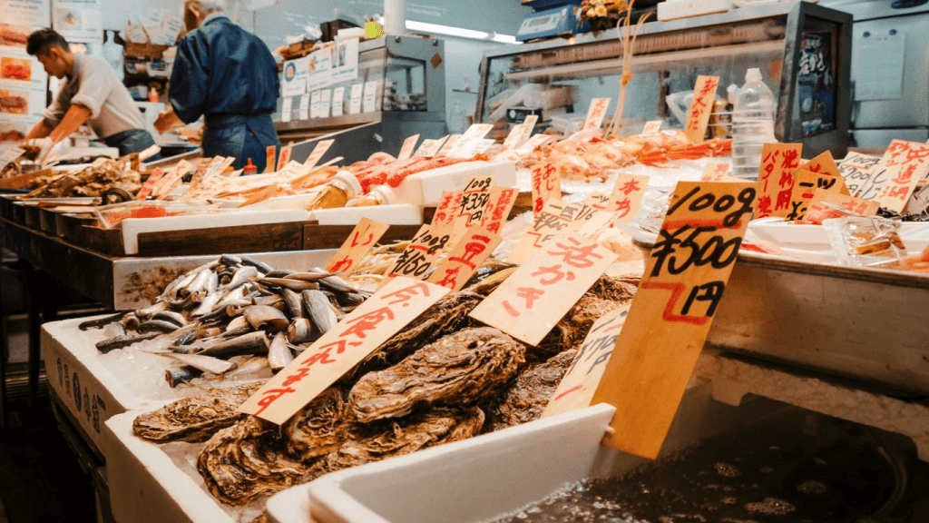 Omega-3 Benefits. a bunch of fish that are on a table